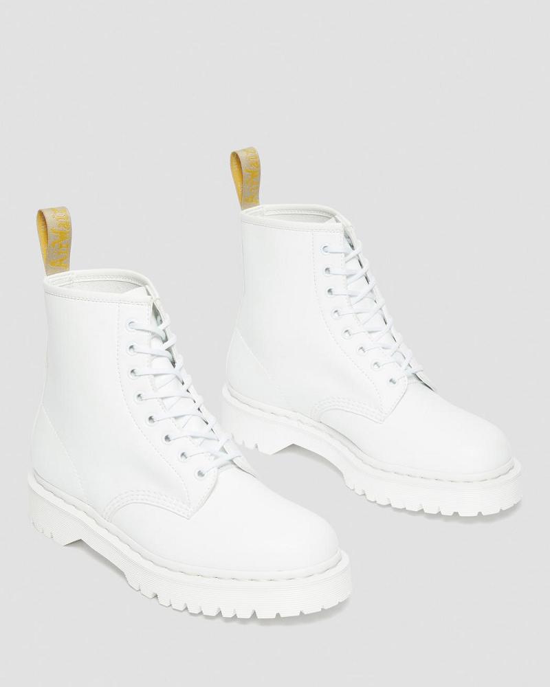 Botas Plataforma Dr Martens Vegan 1460 Bex Kemble Mono Mujer Blancos | MX 522AHK